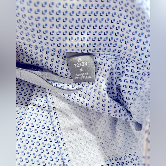 Michael Kors Men's Size 15 32/33 Slim Fit Long Sleeve 100% Cotton Dress Shirt - Picture 6 of 8